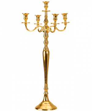 Leuchter Classic 5-armig, Gold Shine H80cm