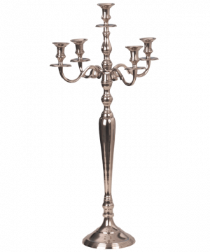 Leuchter Classic 5-armig, Silber H80cm