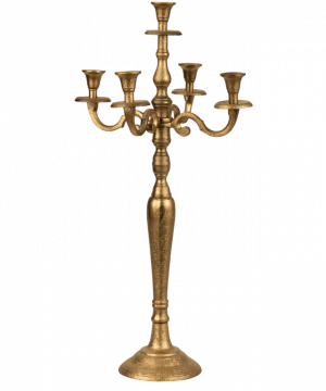 Leuchter Classic 5-armig, Gold H80cm