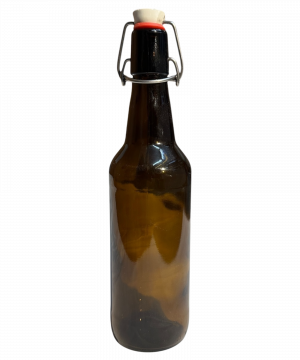 Nostalgie Bügel-Bierflasche, Glas Braun H25cm